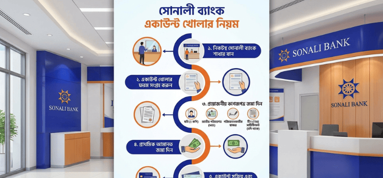 সোনালী ব্যাংক একাউন্ট খোলার নিয়ম ২০২৬