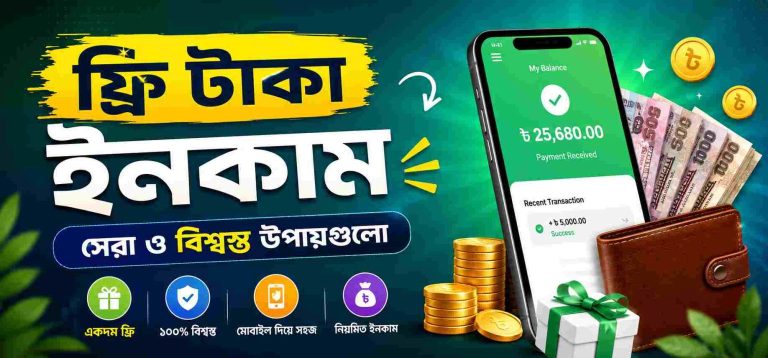 ফ্রি টাকা ইনকাম করার উপায়