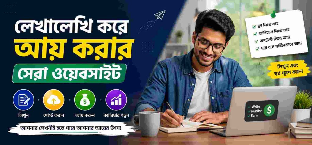 লেখালেখি করে আয় করার ওয়েবসাইট