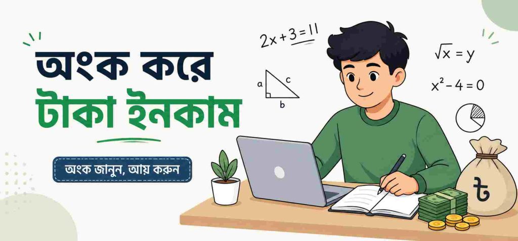 অংক করে টাকা ইনকাম কিভাবে করবেন